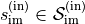 s_{\text{im}}^{(\text{in})} \in \mathcal{S}_{\text{im}}^{(\text{in})}