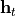 \mathbf{h}_{t}